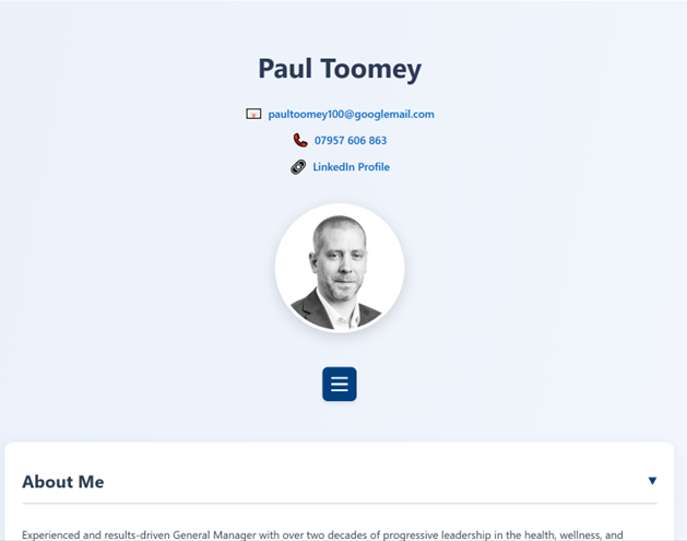 Paul's Portfolio Website 💼