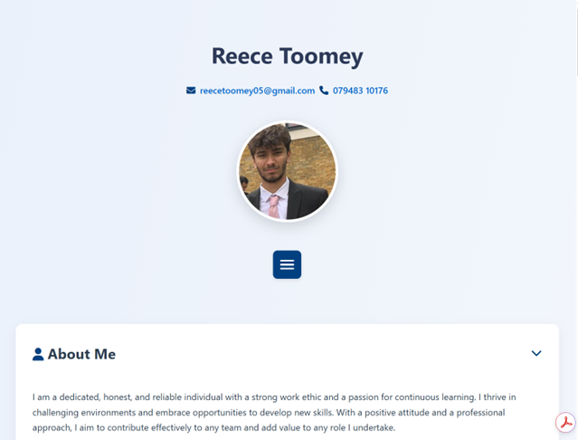 Reece's Portfolio Website 🌐